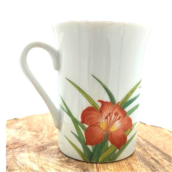 Vintage Otagirl Japan Gibson Greeting Cards Coffee/Tea Cup Sparrow on Lily - Picture 2 of 5